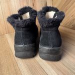 Rieker Tex Sz‎ 38 Waterproof Suede Leather Winter Ankle Boots Zip Faux Fur Black Size 7.5 Photo 5