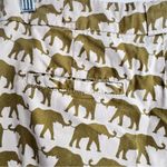 Anthropologie Cartonnier Green Finchley Elephant Print Safari Cuffed Shorts 6 Photo 3