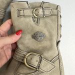 Harley Davidson  Women’s Size 6 Hanlon Soft Suede Leather Boots Sand Beige D84467 Photo 3