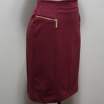 Michael Kors Michael burgundy ponte pencil skirt size 8 Photo 1