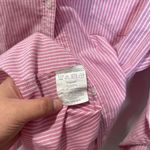 Riders By Lee  Pink and White Striped Shirt size XL long sleeve button up Photo 8