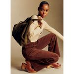 Sézane NWT Sezane New 70s Trouser in Dark Brown Wide Wale Corduroy Pants 36 / 4 Photo 6