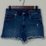 BLANK NYC  The Lenox Medium Wash Rae Hem Denim Jean Shorts Size 29 Photo 0