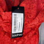 Boohoo  mini red lace dress NWT Photo 6