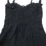 Reformation NWT  Nikita Midi in Black Tank Tie Straps Frill Hem Georgette Dress 0 Photo 5