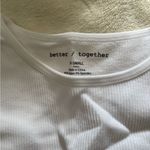 White Muscle Tee with Crew Neck and Soft Fabric Size undefined Photo 1