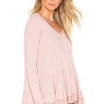 We The Free Free People  Light Pink Tangerine Swing Long Sleeve Tee S Photo 0