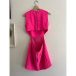 Amanda Uprichard  Puzzle Cutout Dress in Hibiscus Pink Size Medium Photo 4