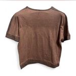 Vince Camuto  Tan Textured Short Sleeve Top Photo 1