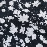 Garage Floral Criss Cross Back Crop Top in Black/White - Large, Short Sleeve Photo 2