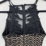 NIKIBIKI Womens Lace Sleeveless Zipped Dress Black Size L Photo 4