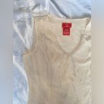 Oscar de la Renta beige ruffle tank top Photo 2