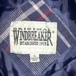 Vintage Windbreaker Brand XL Blue Plaid Flannel Shirt Jacket Shacket READ Photo 3