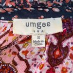 Umgee Womens blouse Multicolor Patchwork Flowy Long Sleeve Bell Boho S Photo 7