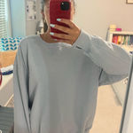 Aerie  Blue Crewneck Sweatshirt Photo 0