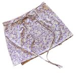 Topshop  | Floral Purple/Off-White Wrap Skirt sz 14 Photo 1