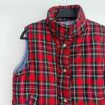 Gretchen Scott  Tartan Plaid Vest Womens Small Red Puffer Duke Of York Jacket Photo 1