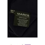 Marc’s Navy Blue Lace Neckline Top | Short Sleeve Viscose Tee Size S Blue Photo 4