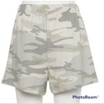 Awake  medium junior's butterfly camo shorts elastic waistband cotton blend Photo 5
