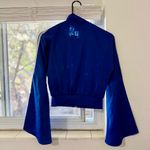 Adidas NWT Originals Blue Bellista Satin Bell Sleeve Track Top IN XS Photo 7