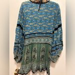 Free People Green Luna Scarf Tunic or Babydoll Dress Small Photo 4
