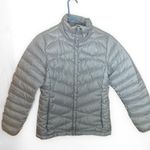 The North Face  Gray Silver Puffer Coat Size Small Photo 0