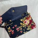 Bongo Corduroy Wallet Floral Print Crossbody Bag Chain Detail Small Boho Photo 2