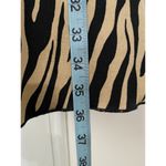 Style & Co  NWT Petite Black Tan Tiger 3/4‎ Sleeve Pleated V Neck Dress Size PM Photo 3