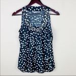 Signature by Larry Levine Sleeveless Top Pearl Embellished Polka Dot Black PM Black Size undefined Photo 5