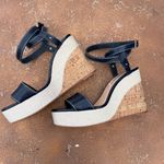 ZARA Classy  navy blue wedges sz 8.5 Photo 0