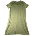Time and Tru Dress Womens M Green Short Sleeve V Neck Casual Stretch Pockets Size M Photo 6