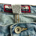 No Excuses  Blue Distressed Whitewash Flared & Frayed Wide Leg Junior’s Size 15 Photo 7