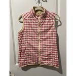 Peter Millar Warmth Women's Reversible Vest Size Small Yellow/Plaid Golf Outdoor Photo 1