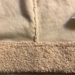 ZARA Sherpa Leather Moto Jacket Teddy Aviator Buckle Trim Zip Up Black Coat Cozy Photo 12