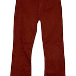 Just Black Denim Jeans Womens 0 24" Rust Orange Crop Demi Flare Casual Colorful Photo 0