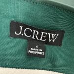 J.Crew NEW Center Pleat Mini Skirt Faux Leather Preppy Academia Green US 6 Photo 4