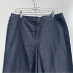 St. John  Denim Trouser Pants Straight Leg Flat Ftont Womens Size 10 Photo 1