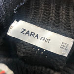 ZARA  KNIT BLACK MOCK NECK SWEATER Photo 2