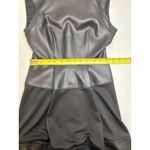 Altar'd State  black faux leather fit and flare mini dress in Size XS Photo 3