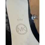 Michael Kors Shoes Womens Size 6.5 Black Suede Snake Ankle Booties Zip Photo 9