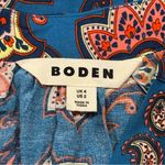 Boden Size 2 Paisley Amaryllis Border Print Raglan Top Boho Peasant Lightweight Pink Photo 3