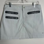 Athleta  Skirt Size 2 Grey Polyester Blend Lined‎ Zip Pockets Athletic Tennis Photo 0
