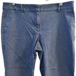 Loft Women's Size 14 Blue Riviera Slim Dress Pants Casual High Rise Photo 3