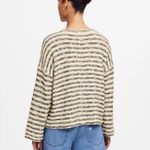 Madewell Crewneck Long-Sleeve Knit Tee Shirt Top in Stripe Size Medium Photo 3