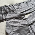 Young Fabulous and Broke NWT YFB Grey Satin Cargo Pants Size XS Photo 3