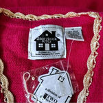 STORYBOOK KNITS Vintage Henna Floral Pink Cardigan W/ Embroidery Medium‎ NWT Photo 13