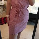 Merona red gingham dress Photo 0