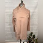 Haven Well Within Soft Pink Wool Blend Drape Open Front Cardigan/Wrap Size M Photo 6