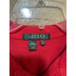 Ralph Lauren Lauren  Red Polo Shirt Women's‎ Size L Classic Fit Short Sleeve Photo 1
