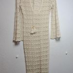 Laguna Blu Cream Long Sleeve Knit Dress Size L Photo 6